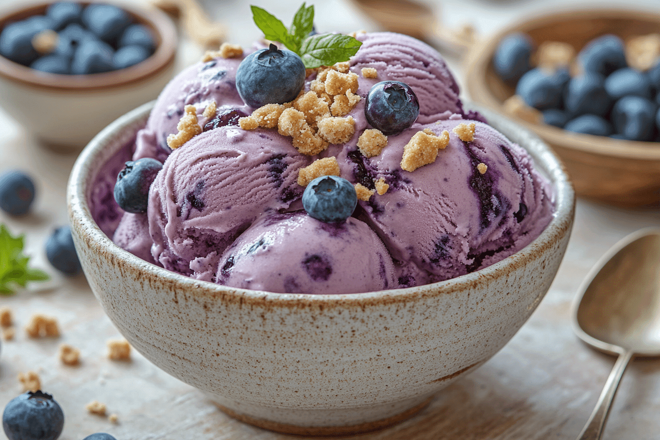 Blueberry Cheesecake Ice Cream