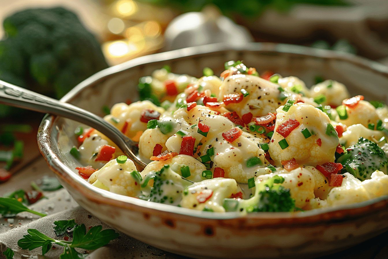 Broccoli Cauliflower Salad Recipe