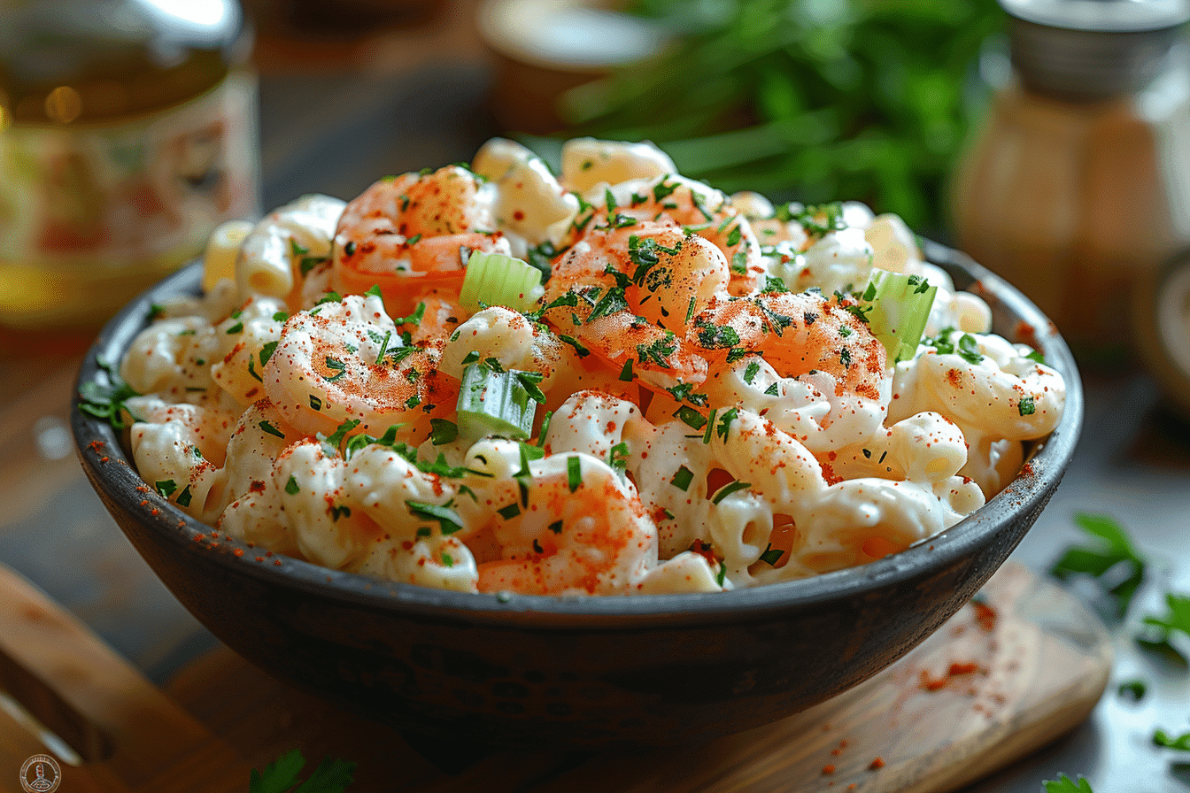 Home-2 7 Easy Shrimp Macaroni Salad Recipe