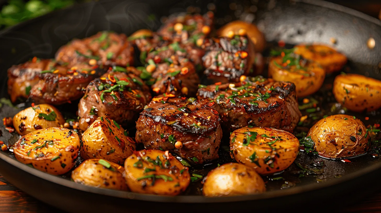 Steak and potato