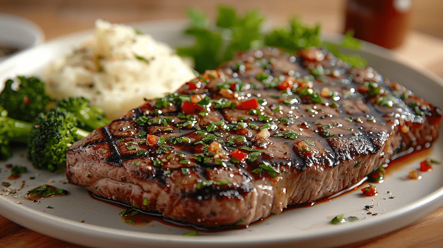 Steak and mashed potatoes