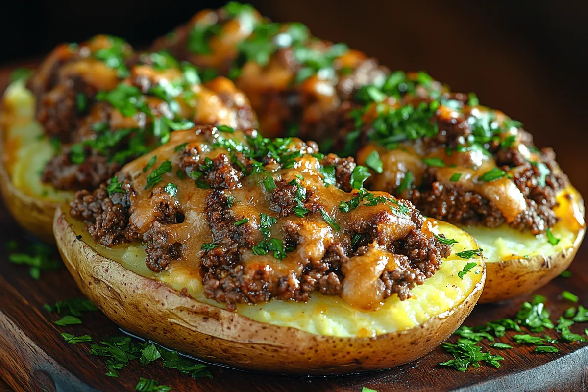 Ground Beef Baked Potato